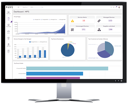 Managed Print Services Dashboard - PowerMPS