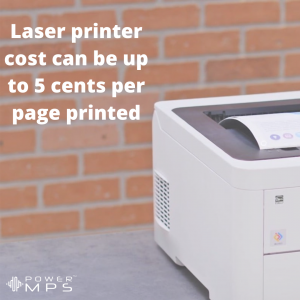 How much does a printer cost per page printed