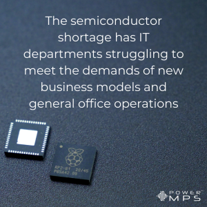 the electronic chip shortage in printing