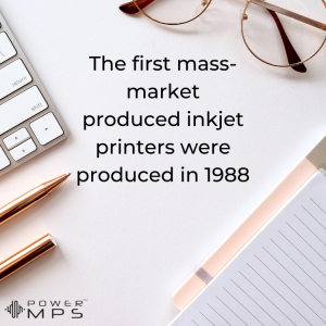 when was the first inkjet printer