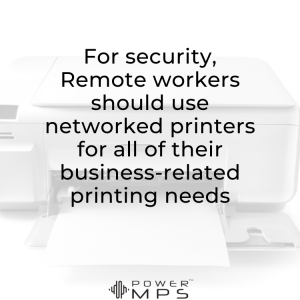 how to secure remote printers