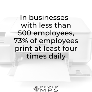 How much do people print in offices in 2022
