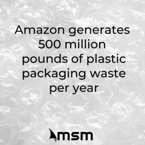 how much waste does Amazon generate?